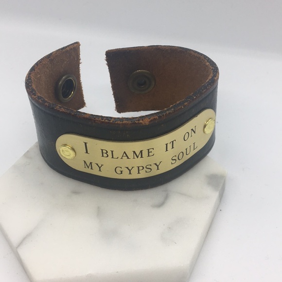 Jewelry - Leather Gypsy Soul Cuff Bracelet 🌚